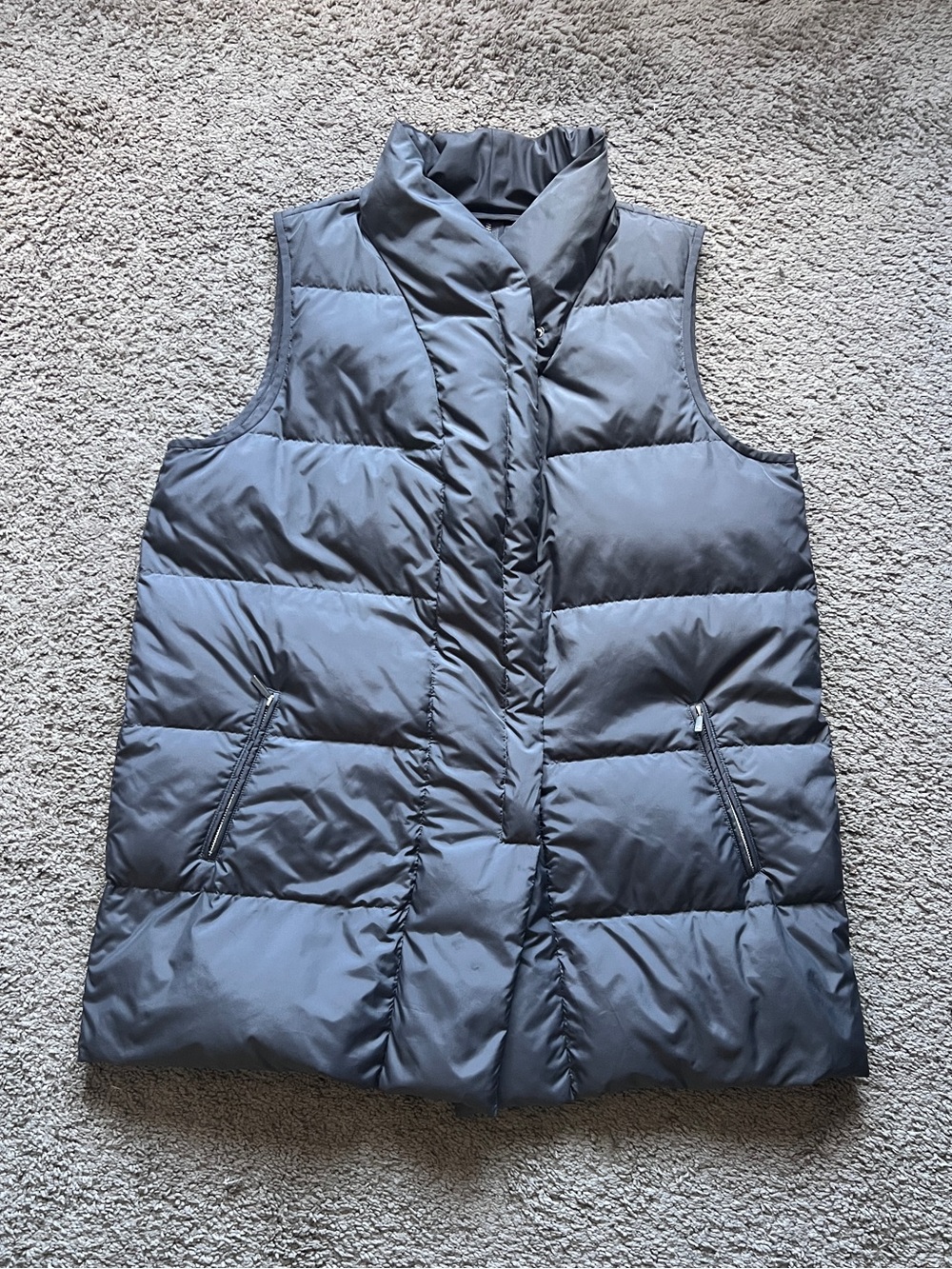 $448 Lafayette 148 Gary Charcoal Adora Down Puffer Midi Coat size XXL